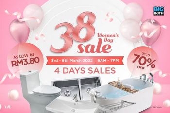 Big-Bath-3.8-Womens-Day-Sale-350x233 3-6 Mar 2022: Big Bath 3.8 Women's Day Sale