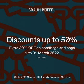 Braun-Buffel-Special-Sale-at-Genting-Highlands-Premium-Outlets-350x350 - Fashion Accessories Fashion Lifestyle & Department Store Malaysia Sales Pahang 