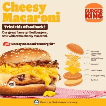 Burger-King-Cheesy-Macaroni-Promo-350x350 - Beverages Food , Restaurant & Pub Johor Kedah Kelantan Kuala Lumpur Melaka Negeri Sembilan Pahang Penang Perak Perlis Promotions & Freebies Putrajaya Sabah Sarawak Selangor Terengganu 