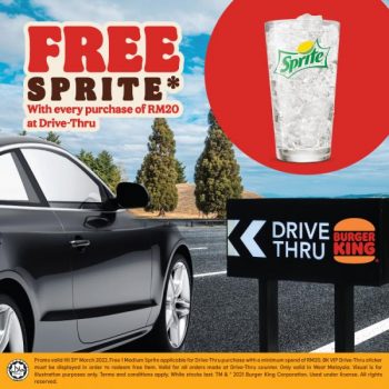 Burger-King-Drive-Thru-VIP-Free-Sprite-Promotion-350x350 - Beverages Burger Food , Restaurant & Pub Johor Kedah Kelantan Kuala Lumpur Melaka Negeri Sembilan Pahang Penang Perak Perlis Promotions & Freebies Putrajaya Sabah Sarawak Selangor Terengganu 