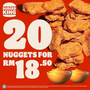 Burger-King-Nuggets-Promo-350x350 - Beverages Food , Restaurant & Pub Johor Kedah Kelantan Kuala Lumpur Melaka Negeri Sembilan Pahang Penang Perak Perlis Promotions & Freebies Putrajaya Sabah Sarawak Selangor Terengganu 