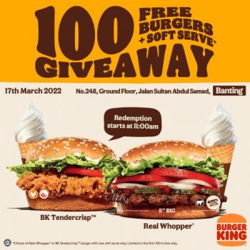 Burger-King-Opening-Promotion-at-Banting-1-350x350 17-30 Mar 2022: Burger King Opening Promotion at Banting
