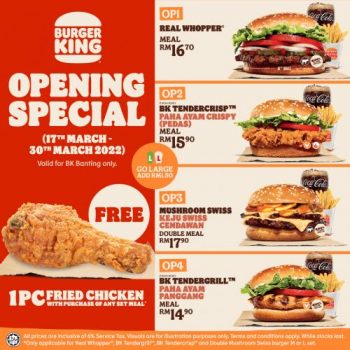Burger-King-Opening-Promotion-at-Banting-2-350x350 - Beverages Burger Food , Restaurant & Pub Promotions & Freebies Selangor 