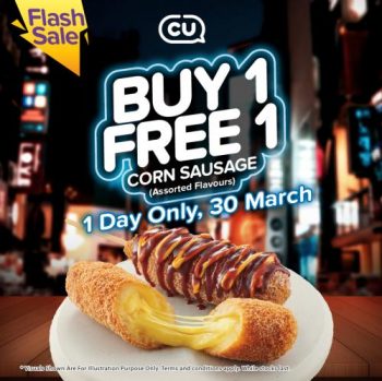 CU-Buy-1-Free-1-Corn-Sausage-Promotion-350x349 - Beverages Food , Restaurant & Pub Johor Kedah Kelantan Kuala Lumpur Melaka Negeri Sembilan Pahang Penang Perak Perlis Promotions & Freebies Putrajaya Sabah Sarawak Selangor Terengganu 