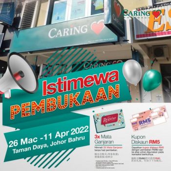 Caring-Pharmacy-Opening-Promotion-at-Taman-Daya-JB-350x350 - Beauty & Health Health Supplements Johor Personal Care Promotions & Freebies 