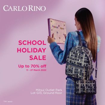 Carlo-Rino-School-Holiday-Sale-at-Mitsui-Outlet-Park-350x350 - Bags Fashion Accessories Fashion Lifestyle & Department Store Handbags Malaysia Sales Selangor 