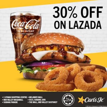 Carls-Jr-Lazada-Epic-Birthday-30-OFF-Promotion-1-350x350 - Beverages Food , Restaurant & Pub Johor Kedah Kelantan Kuala Lumpur Melaka Negeri Sembilan Online Store Pahang Penang Perak Perlis Promotions & Freebies Putrajaya Sabah Sarawak Selangor Terengganu 