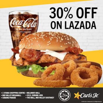 Carls-Jr-Lazada-Epic-Birthday-30-OFF-Promotion-2-350x350 - Beverages Food , Restaurant & Pub Johor Kedah Kelantan Kuala Lumpur Melaka Negeri Sembilan Online Store Pahang Penang Perak Perlis Promotions & Freebies Putrajaya Sabah Sarawak Selangor Terengganu 