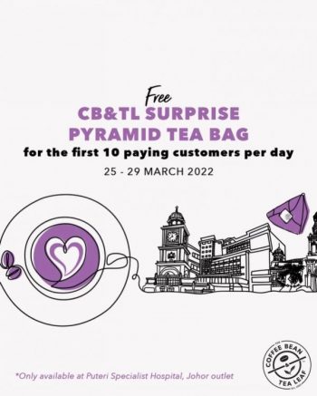 Coffee-Bean-Opening-Promotion-at-Puteri-Specialist-Hospital-3-350x437 - Beverages Food , Restaurant & Pub Johor Promotions & Freebies 