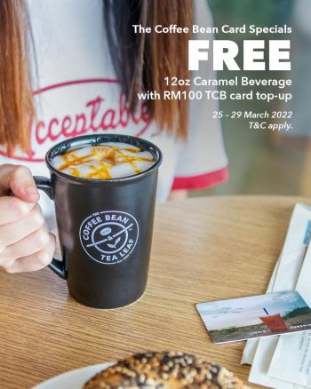 Coffee-Bean-TCB-Member-FREE-12oz-Caramel-Beverage-Promotion-350x438 - Beverages Food , Restaurant & Pub Johor Kedah Kelantan Kuala Lumpur Melaka Negeri Sembilan Pahang Penang Perak Perlis Promotions & Freebies Putrajaya Selangor Terengganu 