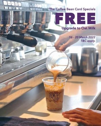 Coffee-Bean-TCB-Member-FREE-Upgrade-To-Oat-Milk-Promotion-350x438 - Beverages Food , Restaurant & Pub Johor Kedah Kelantan Kuala Lumpur Melaka Negeri Sembilan Pahang Penang Perak Perlis Promotions & Freebies Putrajaya Sabah Sarawak Selangor Terengganu 