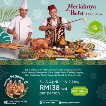 Concorde-Hotel-Meriahnya-Buffet-Dinner-Deal-350x350 - Beverages Food , Restaurant & Pub Hotels Kuala Lumpur Promotions & Freebies Selangor Sports,Leisure & Travel 