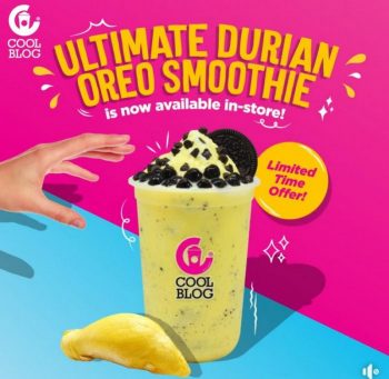 Coolblog-Ultimate-Durian-Oreo-Smoothie-Promo-350x341 - Beverages Food , Restaurant & Pub Johor Kedah Kelantan Kuala Lumpur Melaka Negeri Sembilan Pahang Penang Perak Perlis Promotions & Freebies Putrajaya Sabah Sarawak Selangor Terengganu 