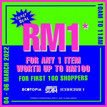 Crazy-Deal-at-Pavilion-Bukit-Jalil-350x350 4-6 Mar 2022: Crazy Deal at Pavilion Bukit Jalil