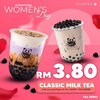 Daboba-International-Womens-Day-Promotion-350x350 - Beverages Food , Restaurant & Pub Johor Kedah Kelantan Kuala Lumpur Melaka Negeri Sembilan Pahang Penang Perak Perlis Promotions & Freebies Putrajaya Sabah Sarawak Selangor Terengganu 