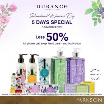 Durance-International-Womens-Day-Promotion-at-Parkson-350x350 - Beauty & Health Fragrances Johor Kedah Kelantan Kuala Lumpur Melaka Negeri Sembilan Pahang Penang Perak Perlis Personal Care Promotions & Freebies Putrajaya Sabah Sarawak Selangor Skincare Terengganu 