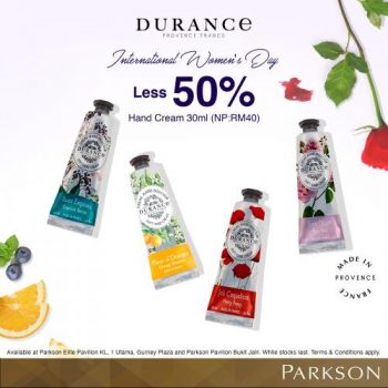 Durance-International-Womens-Day-Promotion-at-Parkson-4-350x350 - Beauty & Health Fragrances Johor Kedah Kelantan Kuala Lumpur Melaka Negeri Sembilan Pahang Penang Perak Perlis Personal Care Promotions & Freebies Putrajaya Sabah Sarawak Selangor Skincare Terengganu 