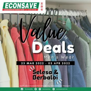 Econsave-Mens-Wear-Value-Deals-350x350 - Apparels Fashion Lifestyle & Department Store Johor Kedah Kelantan Kuala Lumpur Melaka Negeri Sembilan Pahang Penang Perak Perlis Promotions & Freebies Putrajaya Selangor Supermarket & Hypermarket Terengganu 