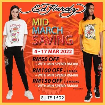 Ed-Hardy-Mid-March-Savings-Sale-at-Johor-Premium-Outlets-350x350 - Apparels Fashion Accessories Fashion Lifestyle & Department Store Johor Malaysia Sales 
