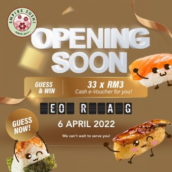 Empire-Sushi-Opening-Deal-at-Aeon-Rawang-350x350 - Beverages Food , Restaurant & Pub Promotions & Freebies Selangor Sushi 