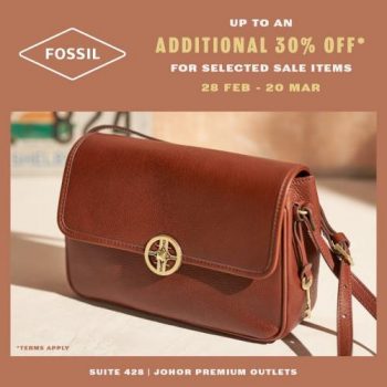 Fossil-Special-Sale-at-Johor-Premium-Outlets-350x350 - Bags Fashion Accessories Fashion Lifestyle & Department Store Johor Promotions & Freebies 