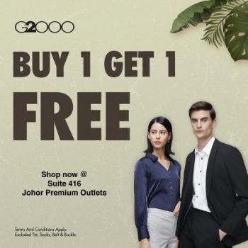 G2000-Buy-1-Get-1-Free-Sale-at-Johor-Premium-Outlets-350x350 - Apparels Fashion Accessories Fashion Lifestyle & Department Store Johor Malaysia Sales 