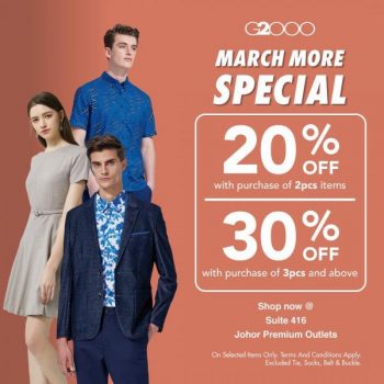 G2000-March-More-Special-Sale-at-Johor-Premium-Outlets-350x350 - Apparels Fashion Accessories Fashion Lifestyle & Department Store Johor Malaysia Sales 