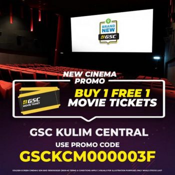 GSC-Opening-Promotion-Buy-1-Free-1-Ticket-at-Kulim-Central-350x350 - Cinemas Kedah Movie & Music & Games Promotions & Freebies 