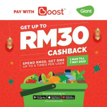 Giant-Giant-Mini-Boost-Cashback-Promotion-350x350 - Johor Kedah Kelantan Kuala Lumpur Melaka Negeri Sembilan Pahang Penang Perak Perlis Promotions & Freebies Putrajaya Sabah Sarawak Selangor Supermarket & Hypermarket Terengganu 