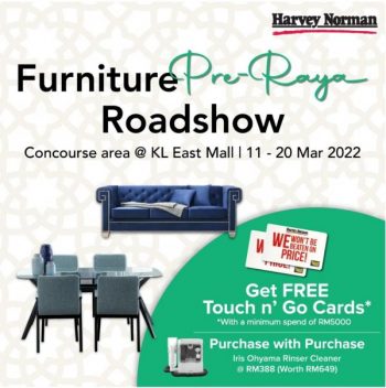 Harvey-Norman-Furniture-Pre-Raya-Roadshow-Sale-at-KL-East-Mall-350x352 - Beddings Furniture Home & Garden & Tools Home Decor Kuala Lumpur Malaysia Sales Selangor 