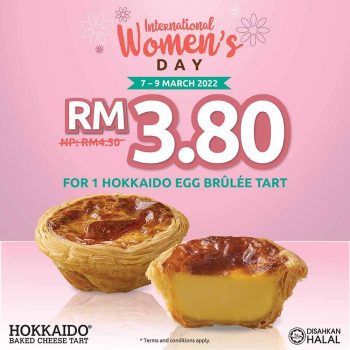 Hokkaido-Baked-Cheese-Tart-International-Womens-Day-Deal-350x350 - Beverages Food , Restaurant & Pub Johor Kedah Kelantan Kuala Lumpur Melaka Negeri Sembilan Pahang Penang Perak Perlis Promotions & Freebies Putrajaya Sabah Sarawak Selangor Terengganu 