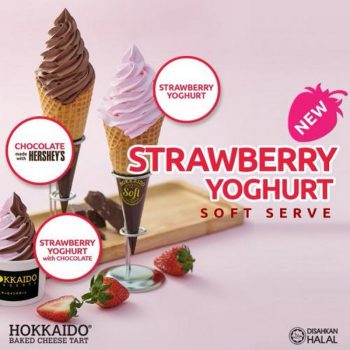 Hokkaido-Baked-Cheese-Tart-Strawberry-Yoghurt-Soft-Serve-Promo-350x350 - Beverages Food , Restaurant & Pub Kuala Lumpur Promotions & Freebies Putrajaya Selangor 