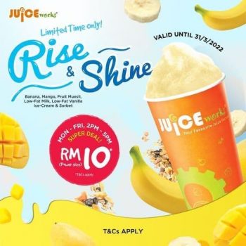 Juice-Works-Rise-Shine-Deal-350x350 - Beverages Food , Restaurant & Pub Johor Kedah Kelantan Kuala Lumpur Melaka Negeri Sembilan Pahang Penang Perak Perlis Promotions & Freebies Putrajaya Sabah Sarawak Selangor Terengganu 