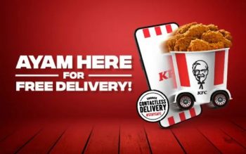 KFC-Free-Delivery-Promo-350x219 - Beverages Fast Food Food , Restaurant & Pub Johor Kedah Kelantan Kuala Lumpur Melaka Negeri Sembilan Online Store Pahang Penang Perak Perlis Promotions & Freebies Putrajaya Sabah Sarawak Selangor Terengganu 