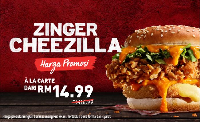 Cheezilla zinger New Zinger