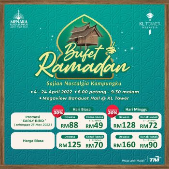 Kuala-Lumpur-Tower-Ramadan-Buffet-Deal-10-350x350 - Beverages Buffet Food , Restaurant & Pub Kuala Lumpur Promotions & Freebies Selangor 