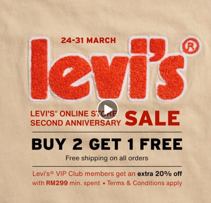 24-31 Mar 2022: Levi's Special Sale 