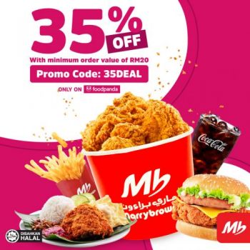 Marrybrown-FoodPanda-Promotion-350x350 - Beverages Food , Restaurant & Pub Johor Kedah Kelantan Kuala Lumpur Melaka Negeri Sembilan Online Store Pahang Penang Perak Perlis Promotions & Freebies Putrajaya Sabah Sarawak Selangor Terengganu 