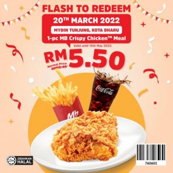 Marrybrown-Opening-Promotion-at-Mydin-Tunjung-Kota-Bharu-1-350x350 - Beverages Food , Restaurant & Pub Kelantan Promotions & Freebies 