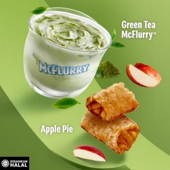 McDonalds-Green-Tea-McFlurry-and-Apple-Pie-350x350 - Beverages Fast Food Food , Restaurant & Pub Johor Kedah Kelantan Kuala Lumpur Melaka Negeri Sembilan Pahang Penang Perak Perlis Promotions & Freebies Putrajaya Sabah Sarawak Selangor Terengganu 