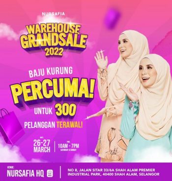 NurSafia-Warehouse-GrandSale-1-350x368 - Apparels Fashion Accessories Fashion Lifestyle & Department Store Selangor Warehouse Sale & Clearance in Malaysia 