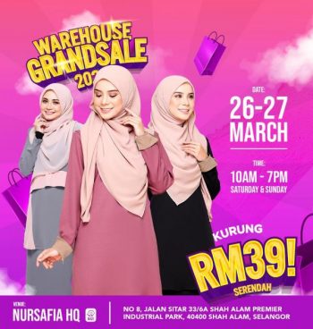 NurSafia-Warehouse-GrandSale-3-350x368 - Apparels Fashion Accessories Fashion Lifestyle & Department Store Selangor Warehouse Sale & Clearance in Malaysia 