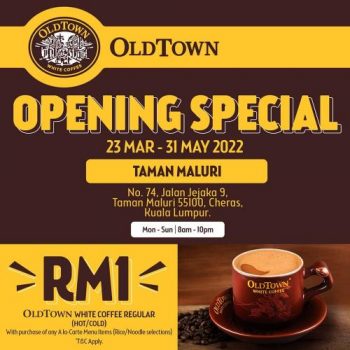 Oldtown-Opening-Promotion-at-Taman-Maluri-350x350 - Beverages Food , Restaurant & Pub Kuala Lumpur Promotions & Freebies Selangor 