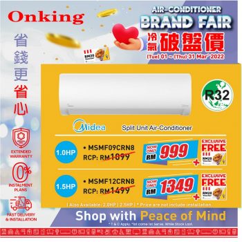 Onking-Air-Conditioner-Brand-Fair-8-350x350 - Electronics & Computers Events & Fairs Home Appliances Johor Kedah Kelantan Kitchen Appliances Kuala Lumpur Melaka Negeri Sembilan Pahang Penang Perak Perlis Putrajaya Sabah Sarawak Selangor Terengganu 