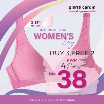 Pierre-Cardin-Lingerie-International-Womens-Day-Deal-at-LaLaport-350x350 - Fashion Accessories Fashion Lifestyle & Department Store Kuala Lumpur Lingerie Promotions & Freebies Selangor Underwear 
