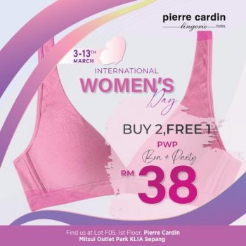 Pierre-Cardin-Lingerie-International-Womens-Day-Sale-at-Mitsui-Outlet-Park-350x350 - Fashion Accessories Fashion Lifestyle & Department Store Lingerie Malaysia Sales Selangor Underwear 