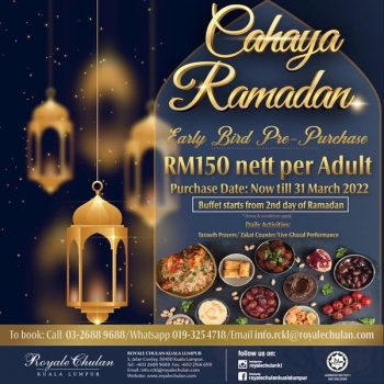Royale-Chulan-Cahaya-Ramadan-Buffet-Deal-350x350 - Beverages Food , Restaurant & Pub Kuala Lumpur Promotions & Freebies Selangor 