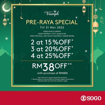 SOGO-Triumph-Pre-Raya-Sale-350x350 - Fashion Accessories Fashion Lifestyle & Department Store Johor Kuala Lumpur Lingerie Malaysia Sales Selangor Supermarket & Hypermarket 