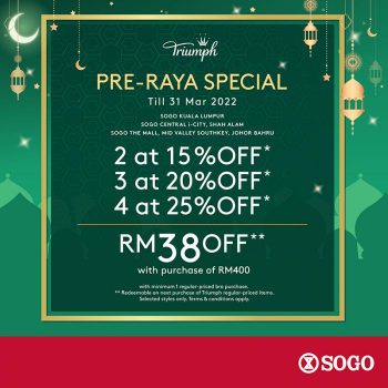 SOGO-Triumph-Pre-Raya-Sale-350x350 - Fashion Accessories Fashion Lifestyle & Department Store Johor Kuala Lumpur Lingerie Malaysia Sales Selangor Supermarket & Hypermarket 