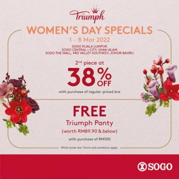 SOGO-Triumph-Womens-Day-Sale-350x350 - Fashion Accessories Fashion Lifestyle & Department Store Johor Kuala Lumpur Lingerie Malaysia Sales Selangor Underwear 